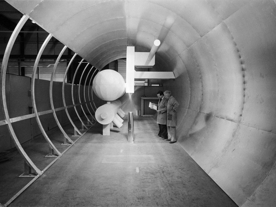 Le CERN à genève en 1980. [Keystone - Str]