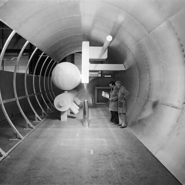 Le CERN à genève en 1980. [Keystone - Str]