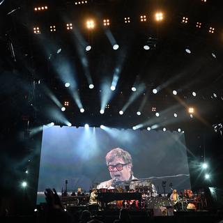 Elton John au Festival de Glastonbury le 25 juin 2023. [AFP - Oli SCARFF]