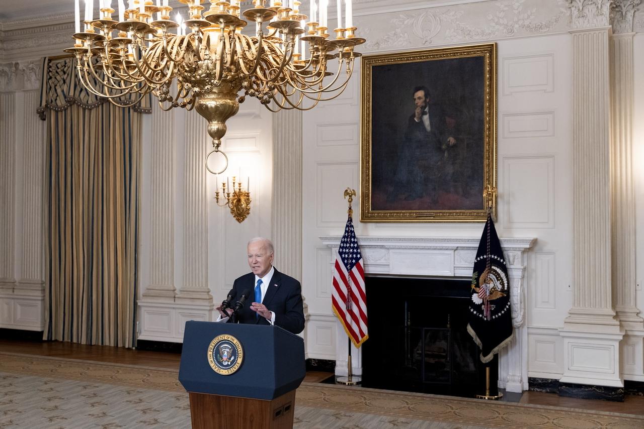 Le président américain Joe Biden. [Keystone - Michael Reynolds - EPA]