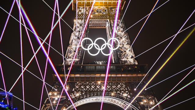 Nichée au premier étage de la Tour Eiffel, Céline Dion a fait un retour en public triomphal. [Imago - Vincent Kalut]