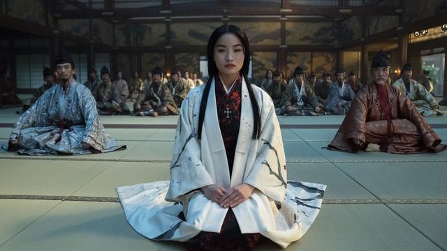 Eita Okuno, Anna Sawai et Hiromoto Ida dans la série "Shogun". [AFP - Katie Yu]