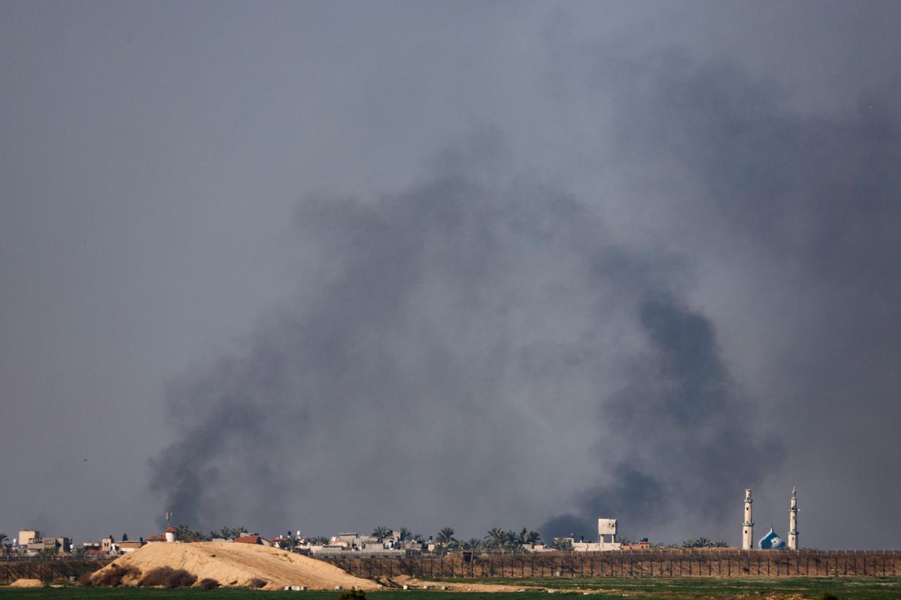 L'armée israélienne a pilonné mardi le sud de la bande de Gaza. [Reuters - Tyrone Siu]