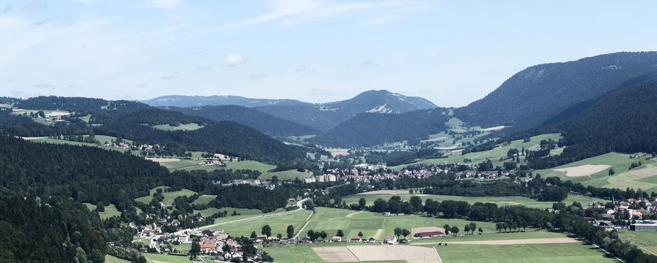 Une vue du Val-de-Travers (NE). [Keystone - Christian Beutler]