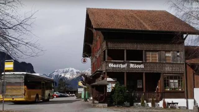 L'hôtel Rössli à Meiringen, dans lequel le jeune propriétaire chinois est accusé d'espionnage.jpg