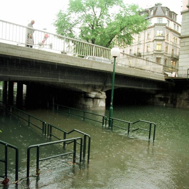 Les inondations en Suisse de 1999. [Keystone - Walter Bieri]