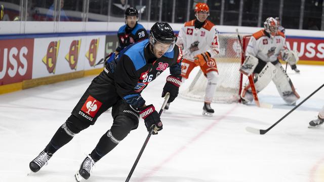 Julien Sprunger en action, en Ligue des champions le 5 septembre dernier face à Sheffield. [Keystone - Anthony Anex]