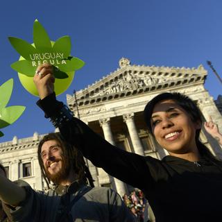 L'Uruguay a légalisé le canabis en Uruguay. [Keystone - AP Photo/Matilde Campodonico]