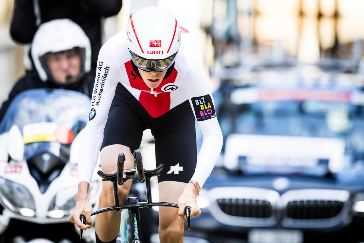 Patrick Müller a notamment disputé le Tour de Romandie 2019 sous les couleurs de Swiss Cycling. [KEYSTONE - JEAN-CHRISTOPHE BOTT]