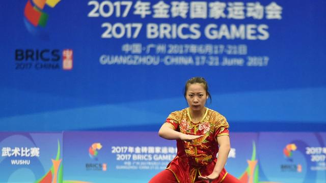 Une photo prise lors de la première édition des Jeux des BRICS en 2017 en Inde. [Xinhua via AFP - LIANG XU]