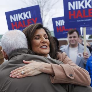 La candidate républicaine et ancienne gouverneuse de Caroline du Sud Nikki Haley. [Keystone/EPA - CJ Gunther]