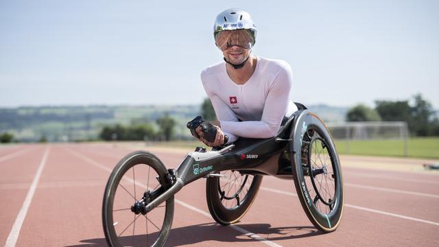 L'athlète handisport et marathonien suisse Marcel Hug. [Keystone - Ennio Leanza]