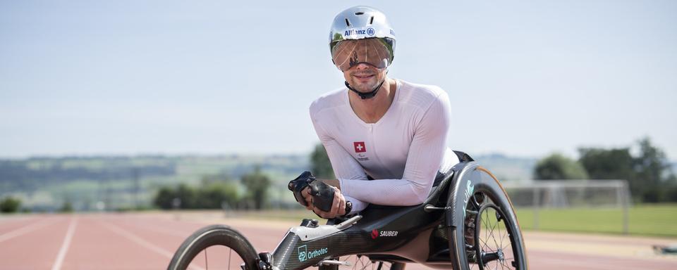 L'athlète handisport et marathonien suisse Marcel Hug. [Keystone - Ennio Leanza]