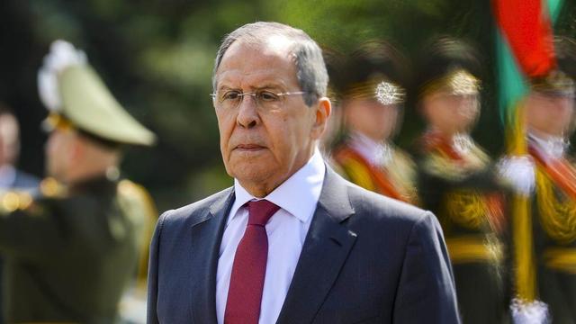 Le Premier ministre russe Serguei Lavrov. [Keystone - Russian Foreign Ministry Press Service via AP]