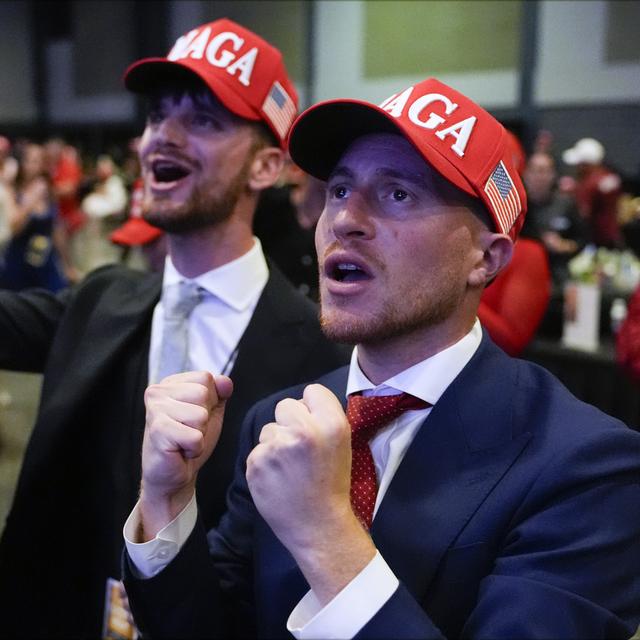 Les jeunes hommes ont plébiscités leur candidat républicain. [Keystone/AP Photo - Julia Demaree Nikhinson]