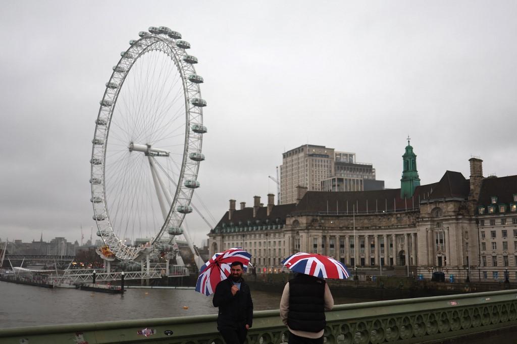 Le "London Eye", ou "l'oeil de Londres", a été installé initialement pour les festivités de l'an 2000. [AFP - HENRY NICHOLLS]