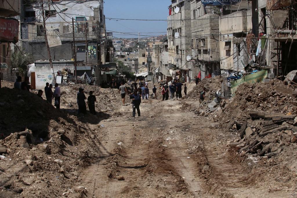 Des bâtiments de Tulkarem, en Cisjordanie occupée, ont été détruits lors d'une attaque israélienne meurtrière. [Anadolu via AFP - NEDAL ESHTAYAH]