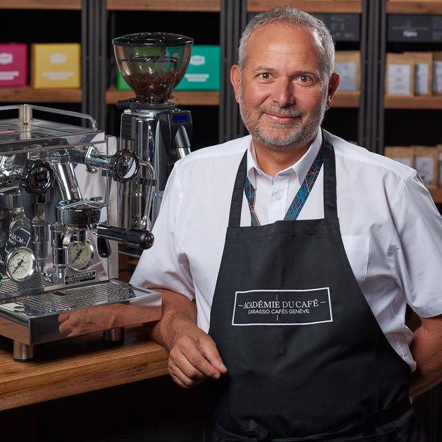 Ennio Cantergiani, fondateur de l'Académie du café et ingénieur en sciences alimentaires. [carasso.ch]