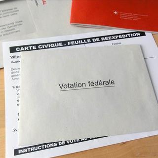 Les votations fédérales. [RTS - Jérôme Genet]