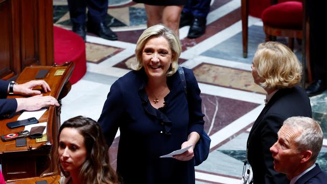 Marine Le Pen, présidente du groupe Rassemblement national à l'Assemblée nationale française (image d'illustration). [Reuters - Gonzalo Fuentes]