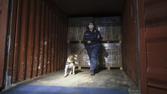 Lancement d'une "Alliance des ports européens" contre le trafic de drogue. [Keystone - Olivier Hoslet]