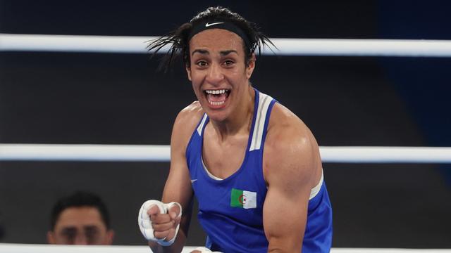 L'Algérienne Imane Khelif qualifiée pour la finale des JO [KEYSTONE - MOHAMMED BADRA]