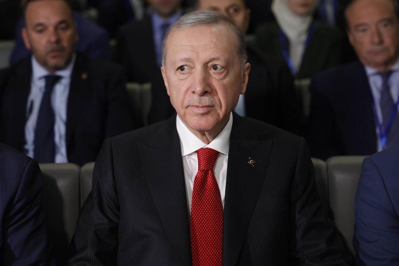 Recep Tayyip Erdogan a accusé les pays occidentaux de "soutenir" une offensive israélienne au Liban. [Keystone]