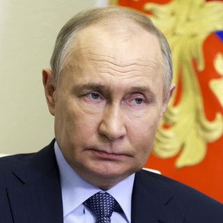 V.Poutine entame un 5e mandat à la tête de la Russie. [Keystone/Kremlin Pool Photo via AP - Gavriil Grigorov, Sputnik]