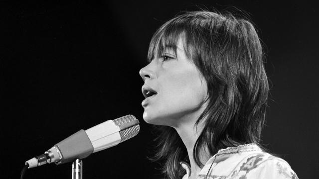 La chanteuse française et icône pop des sixties Françoise Hardy à Lausanne en 1970. [Keystone/Photopress-archiv - Arrigoni]