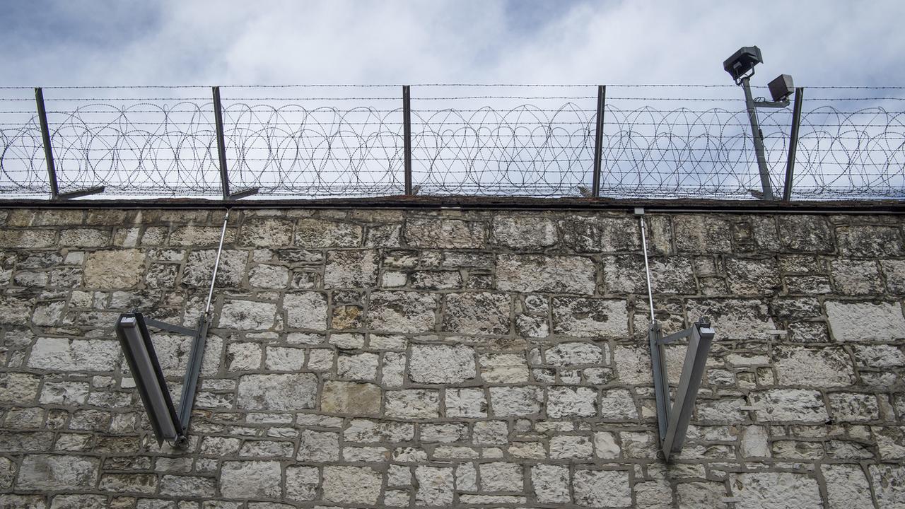 Le mur de la prison de Schaffhouse (photo d'illustration). [Keystone - Melanie Duchene]