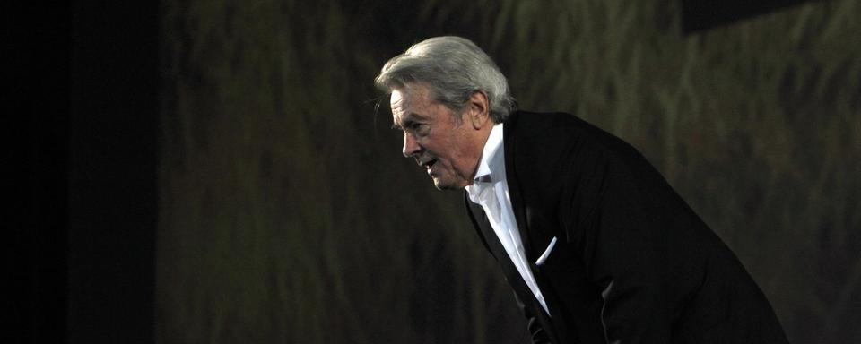 L'acteur français Alain Delon (1935-2024) à Locarno. [Keystone - Urs Flueeler]