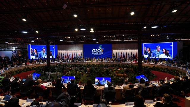 Une photo montre une réunion du groupe de travail de l'Alliance mondiale contre la faim et la pauvreté du G20 à Rio de Janeiro, le 24 juillet 2024. [reuters - Tita Barros]