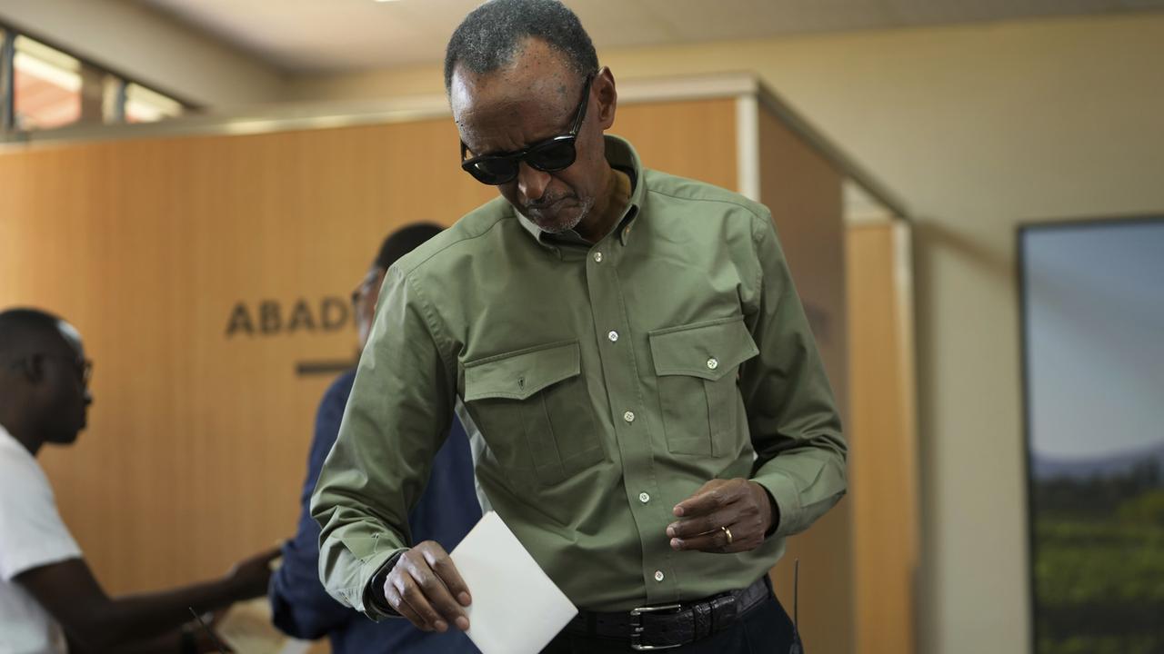 Paul Kagame vers un plébiscite à plus de 99%. [Keystone - Brian Inganga]