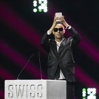 Le rappeur genevois Slimka a été désigné meilleur artiste romand mercredi aux Swiss Music Awards. [Keystone]