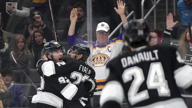 Kevin Fiala a livré une prestation de haut vol. [Keystone - AP Photo/Mark J. Terrill]