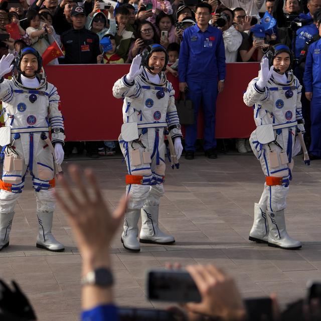 Trois astronautes avaient déjà rejoint la station spatiale chinoise lors d'une précédente mission fin avril (image d'illustration). [KEYSTONE - ANDY WONG]