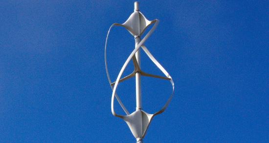 Image d'illustration d'une éolienne à axe vertical. [CC BY-SA 3.0 - Noveol]