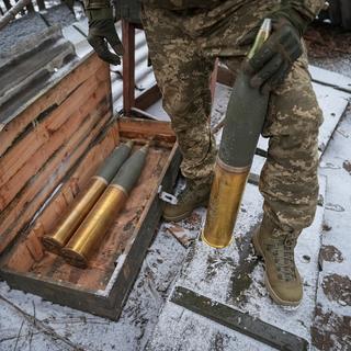 L'Ukraine manque d'obus (image d'illustration). [Reuters - Inna Varenytsia]