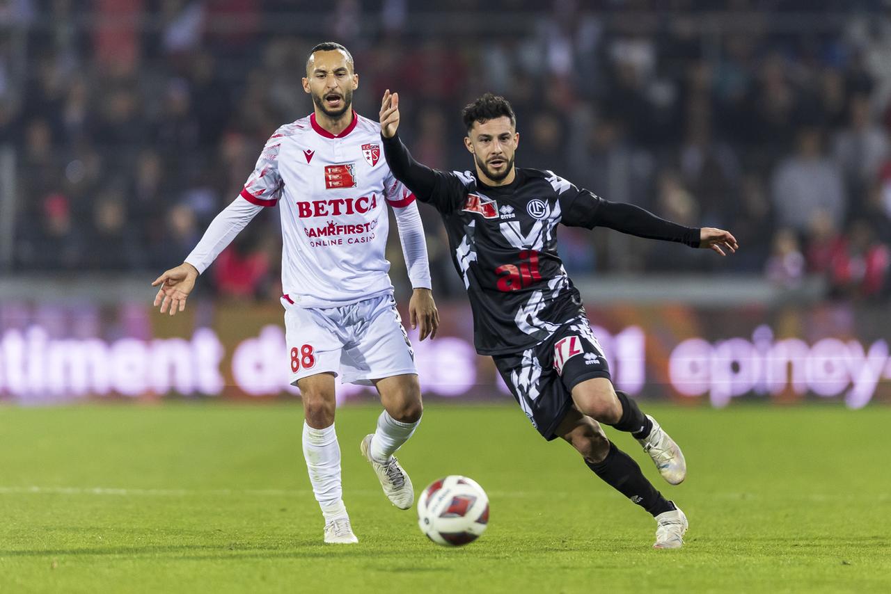 Ali Kabacalman et le FC Sion n'ont pas trouvé la clé contre Lugano. [KEYSTONE - CYRIL ZINGARO]