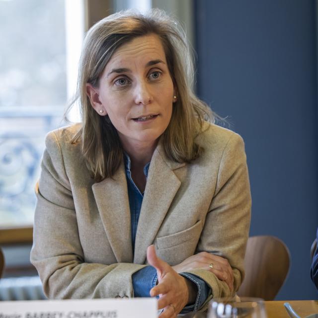 Marie Barbey-Chappuis, conseillère administrative de la Ville de Genève. [Keystone - Martial Trezzini]