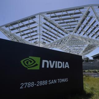 L'ascension fulgurante de Nvidia est due au boom de l'intelligence artificielle. [Keystone - Jeff Chiu - AP Photo]