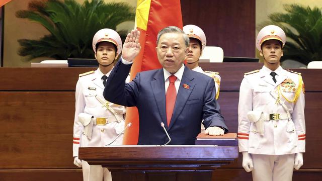 Le ministre de la Sécurité publique To Lam, 66 ans, est le nouveau président du Vietnam. [Keystone/AP - Pham Trung Kien]