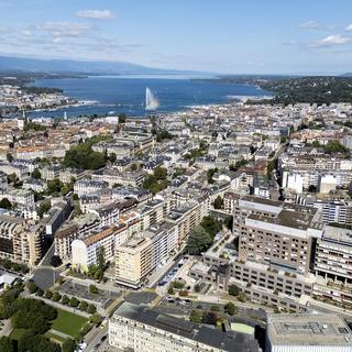 A Genève, près de 277'000 m2 de bureaux sont actuellement vides. [Keytone - Salvatore Di Nolfi]