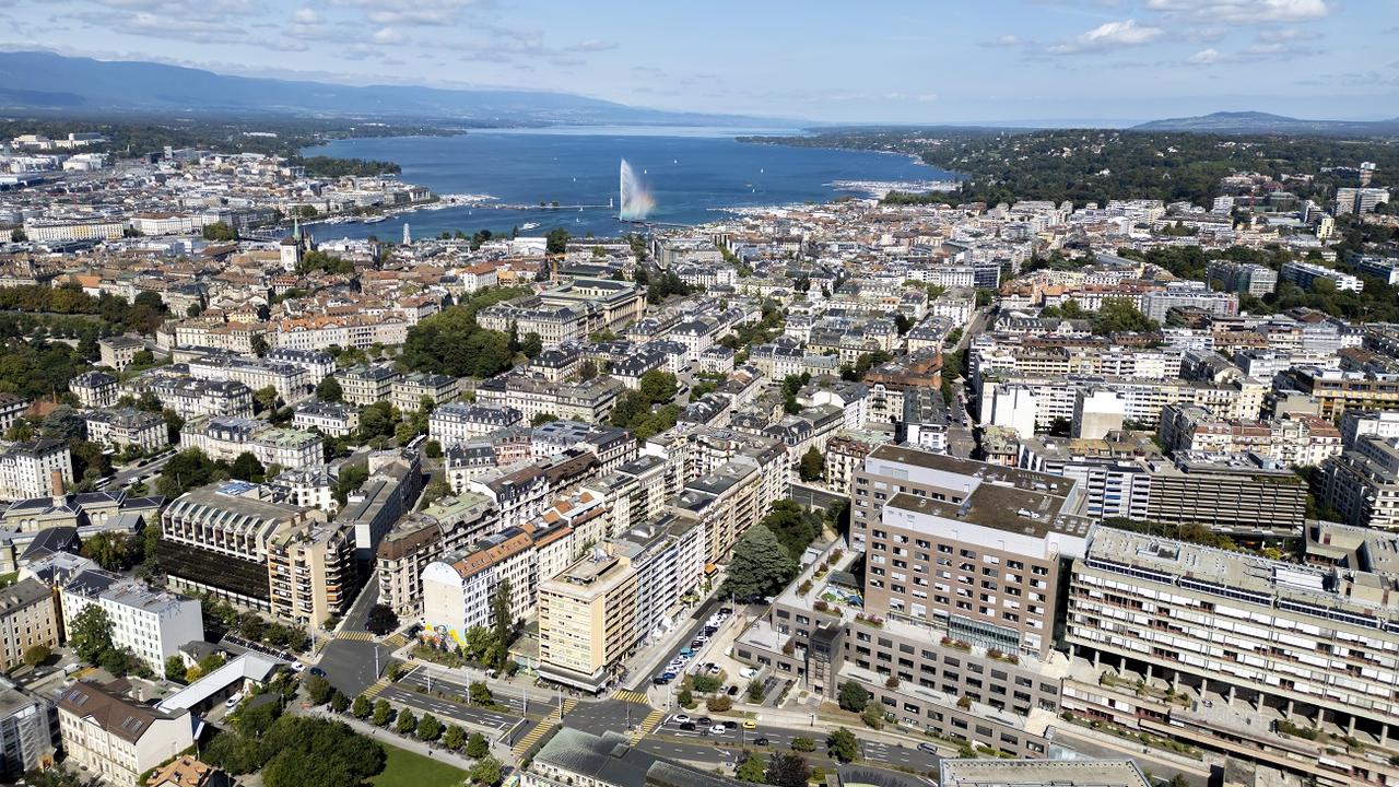 A Genève, près de 277'000 m2 de bureaux sont actuellement vides. [Keytone - Salvatore Di Nolfi]