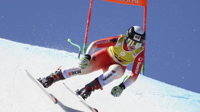 Stefanie Grob a récolté l'argent mondial, comme l'année passée. [KEYSTONE - GIOVANNI ZENONI]