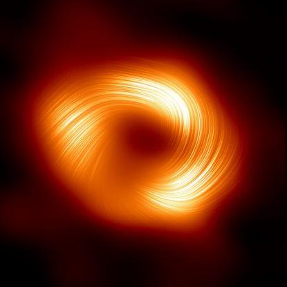 L'image en lumière polarisée qui a révélé le champ magnétique de Sagittarius A* [EHT Collaboration]