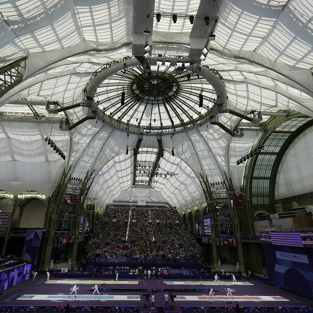 Le Grand Palais a notamment accueilli les compétitions d'escrime. [AP Photo/Keystone - Andrew Medichini]