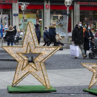 Les commerces genevois sont exceptionnellement ouverts ce dimanche 22 décembre 2024. (image d'illustration) [Keystone - Salvatore Di Nolfi]