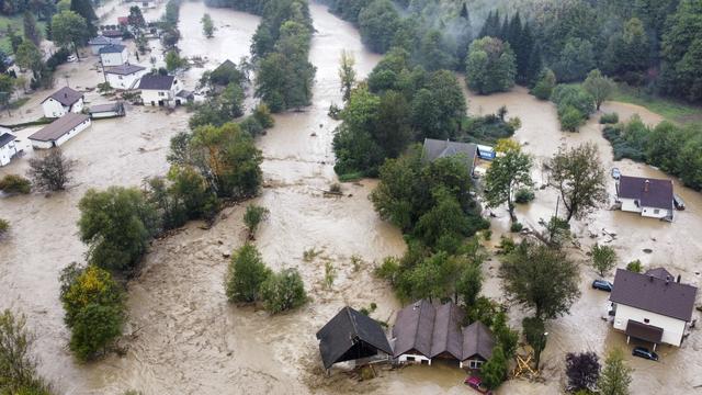 De fortes inondations en Bosnie ont fait au moins 14 morts. [Keystone]