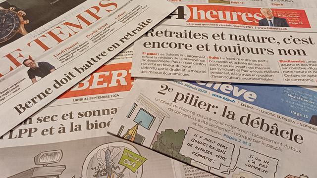 La presse romande tacle la droite et le Parlement après le refus de la réforme de la LPP [RTS]